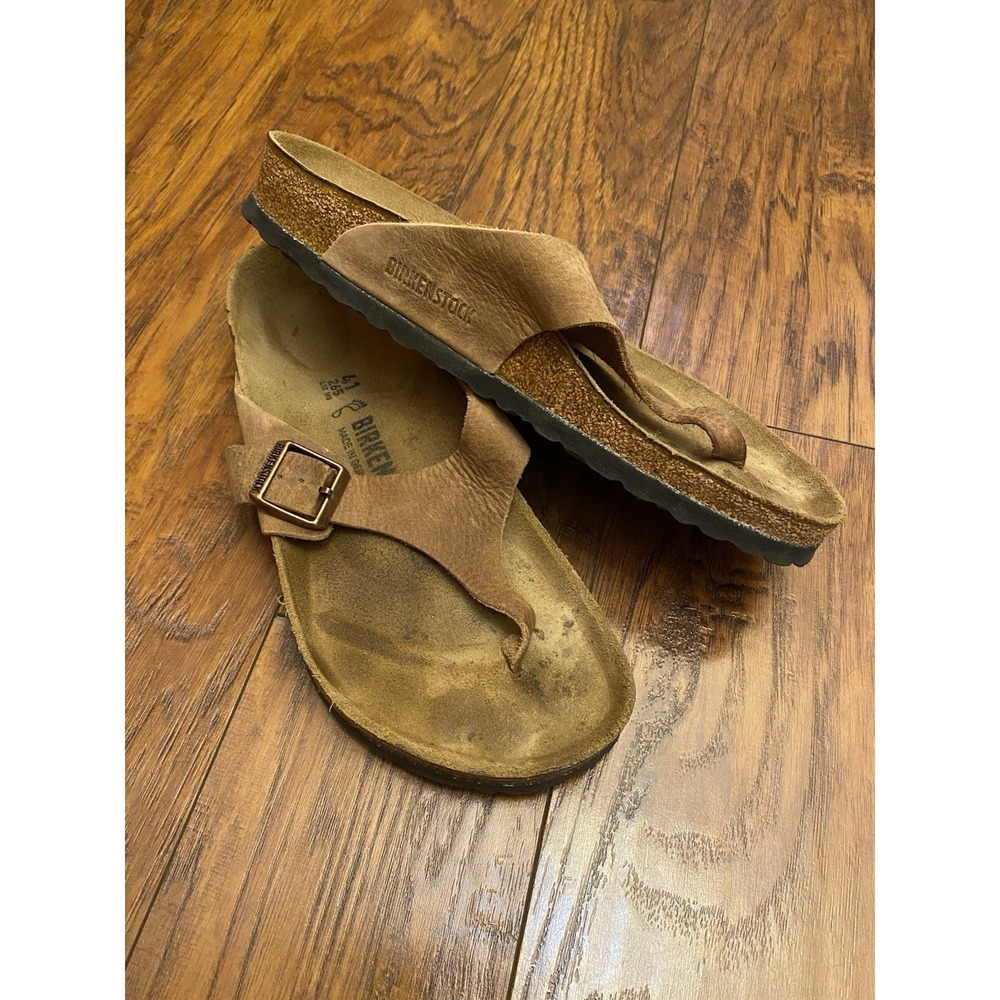 Birkenstock Como Thong Sandal Leather EU 41 Women's 10 Men's 8 - Picture 2 of 5